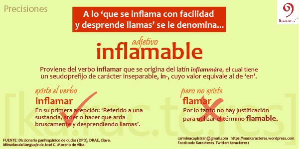 precisiones-inflamable y flamable